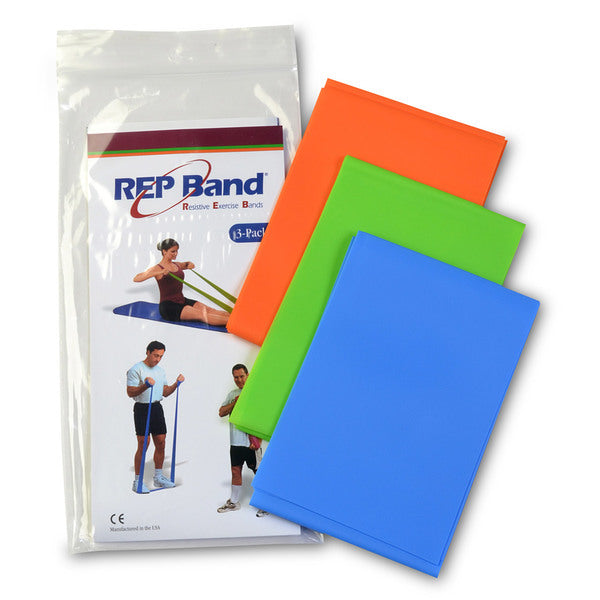 REP Band Resistance Exercise Bands, Latex-Free - Pre-Cut Lengths