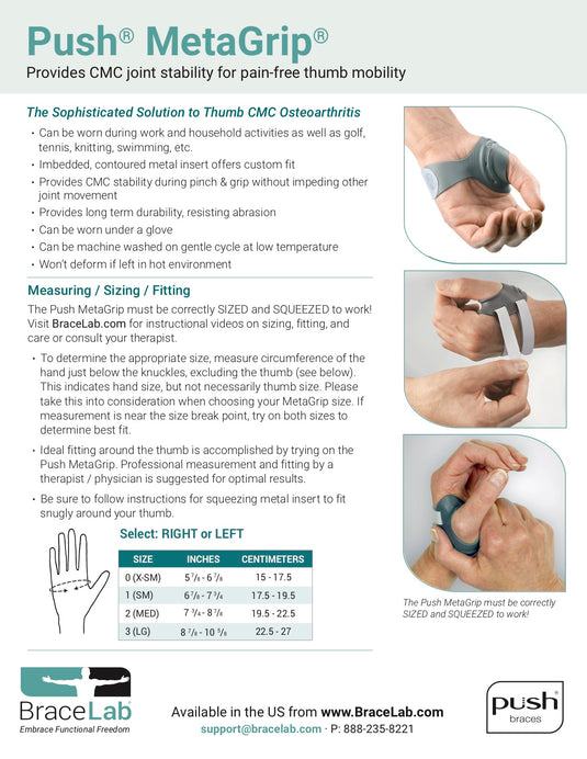 Push MetaGrip Thumb Brace