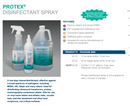 Protex Disinfectant Spray Bottle, 32 ounce