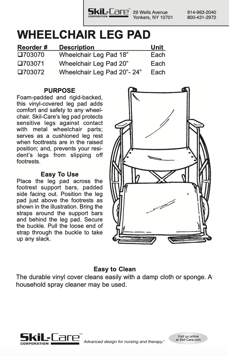 SkiL-Care Wheelchair Leg Pad