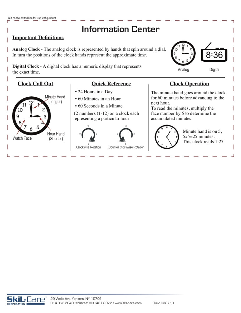 SkiL-Care Sensory Clock