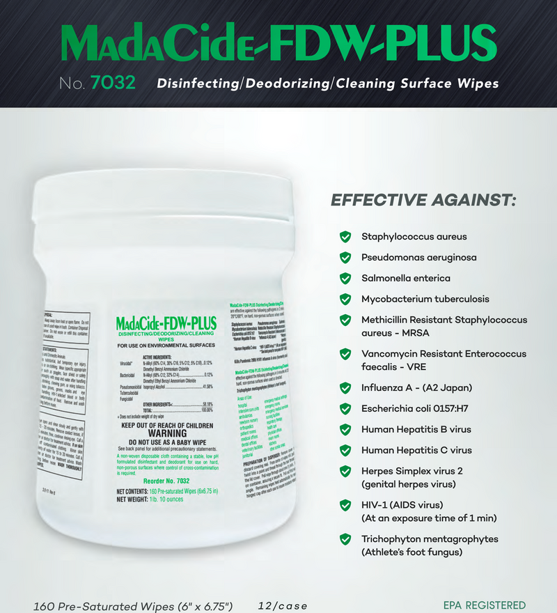 MadaCide-FDW-Plus Wipes